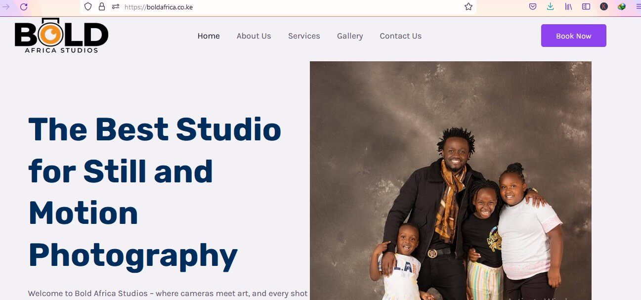 Bold Africa website design by Online Molen
