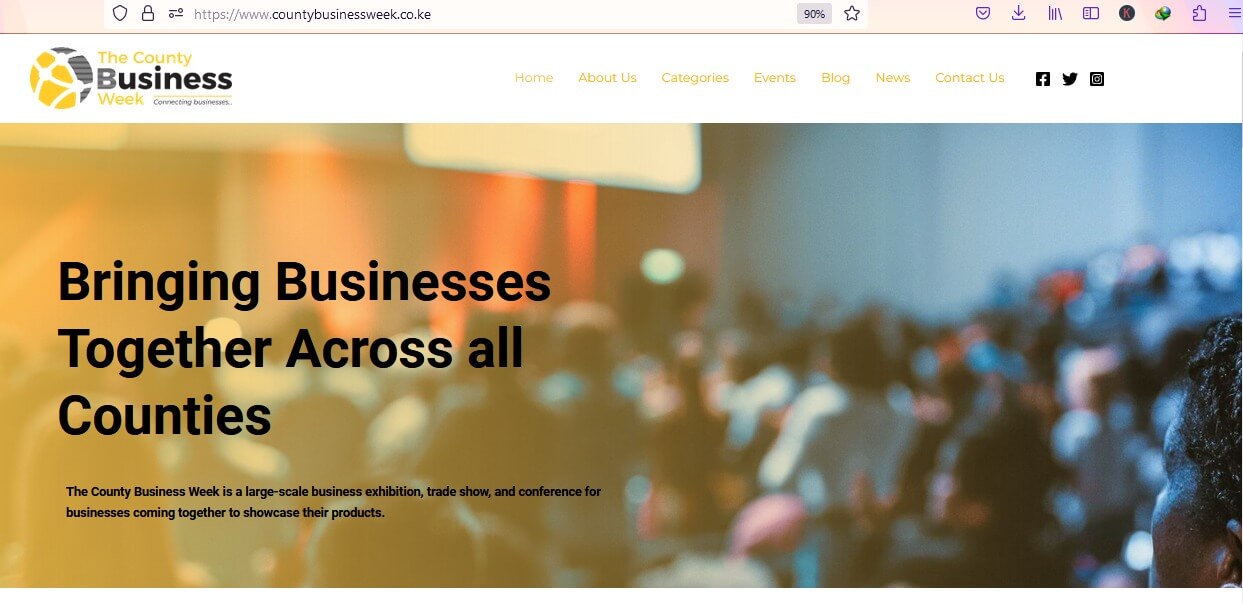 The County Business Week homepage