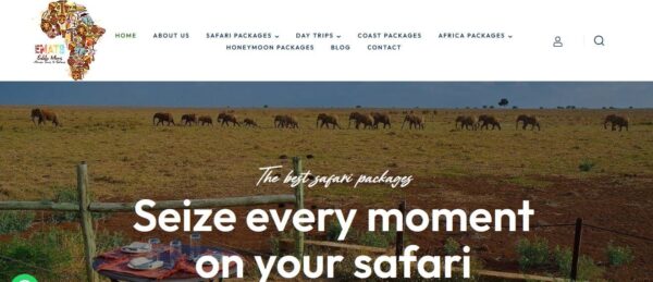 Eddie Mors Travel Booking Website designed by Online Molen