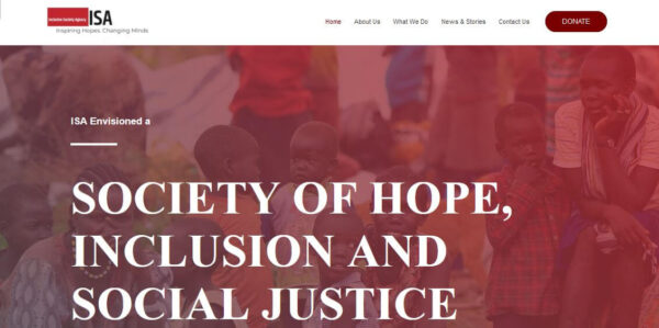 ISA SSD NGO website design